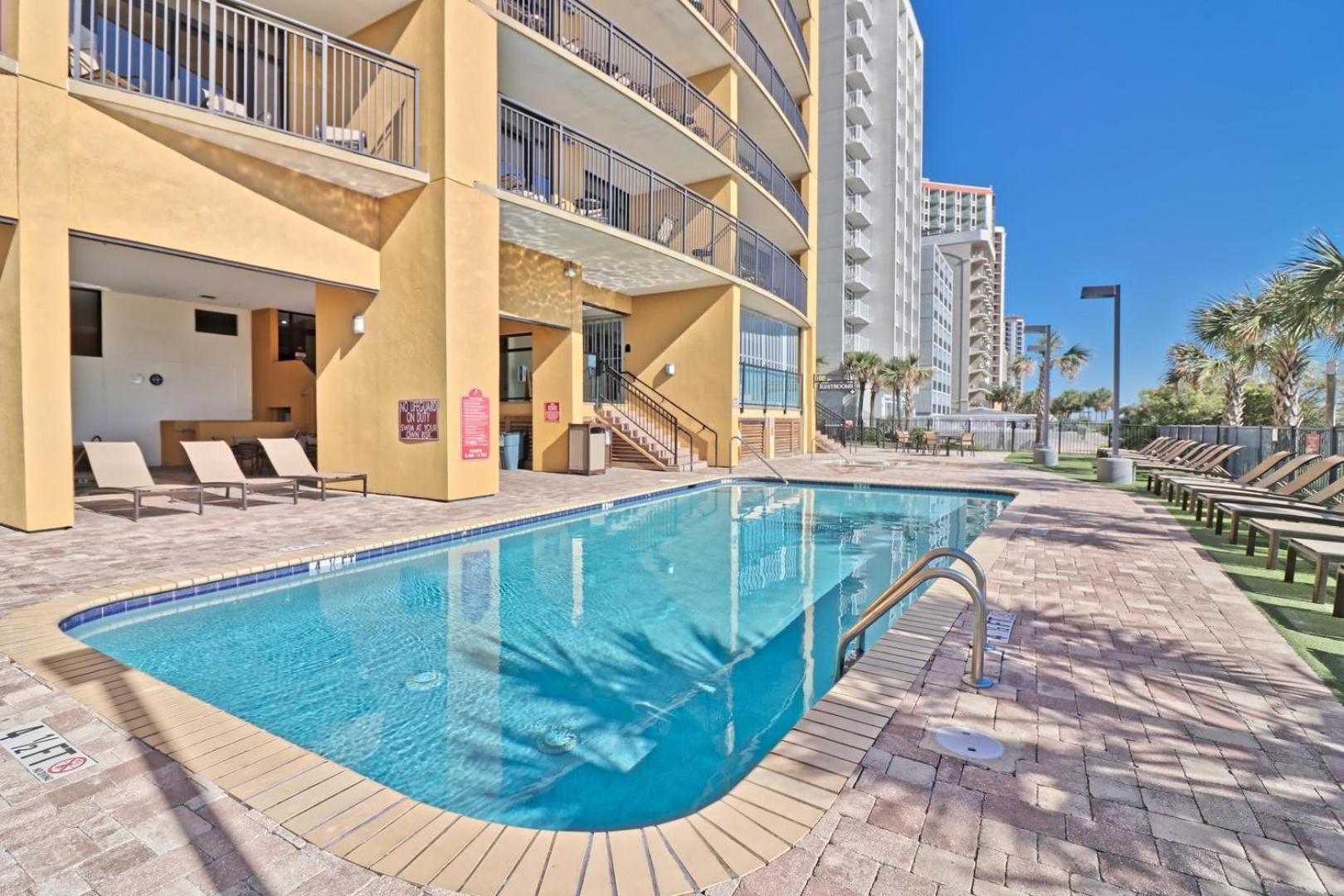 Beautiful Warm Ocean View Beach Condo With Pool Myrtle Beach Exteriör bild
